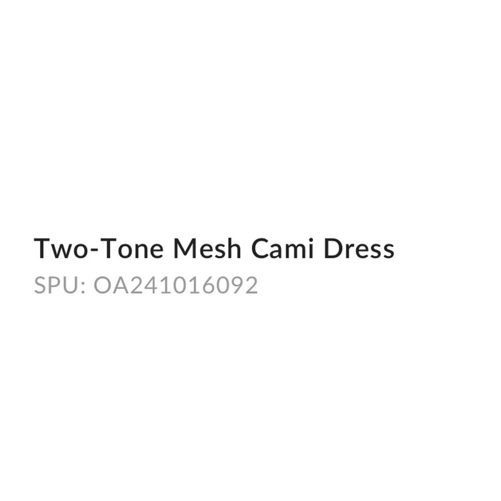 COMMENSE Two-Tone Mesh Cami Maxi Dress in Black and White L NWT - Picture 7 of 7